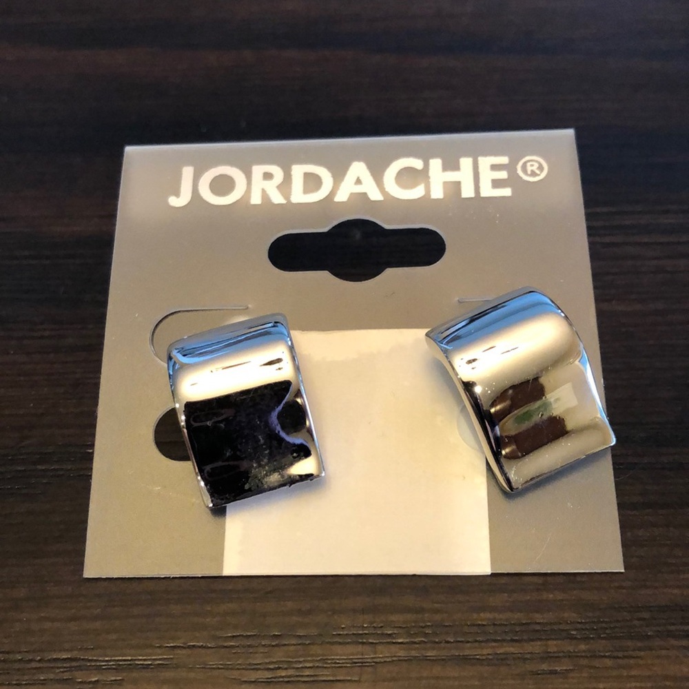Jordache silver earrings